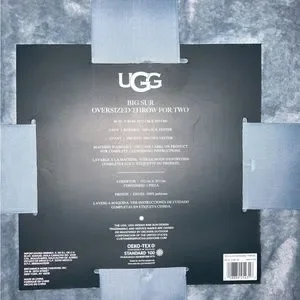 ugg big sur oversized throw blanket in snow